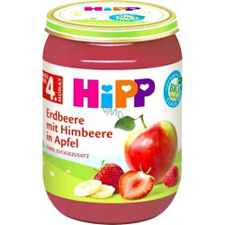 HiPP BIO Jablka s jahodami a malinami 190g