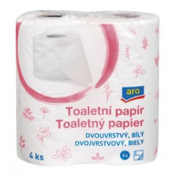 Toaletní papír 2-vrstvý 200útržků 4ks