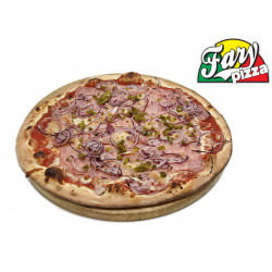 Šenková se žampióny rozpékaná Fary pizza 600g 30cm