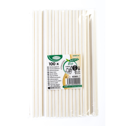 Brčka papírová 8mm x 25cm 100ks